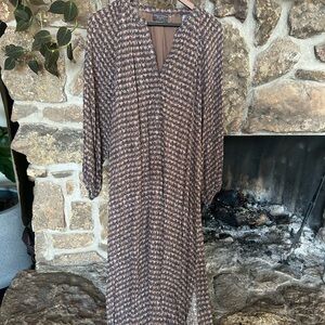 Dress Forum Brown Patterned Dress